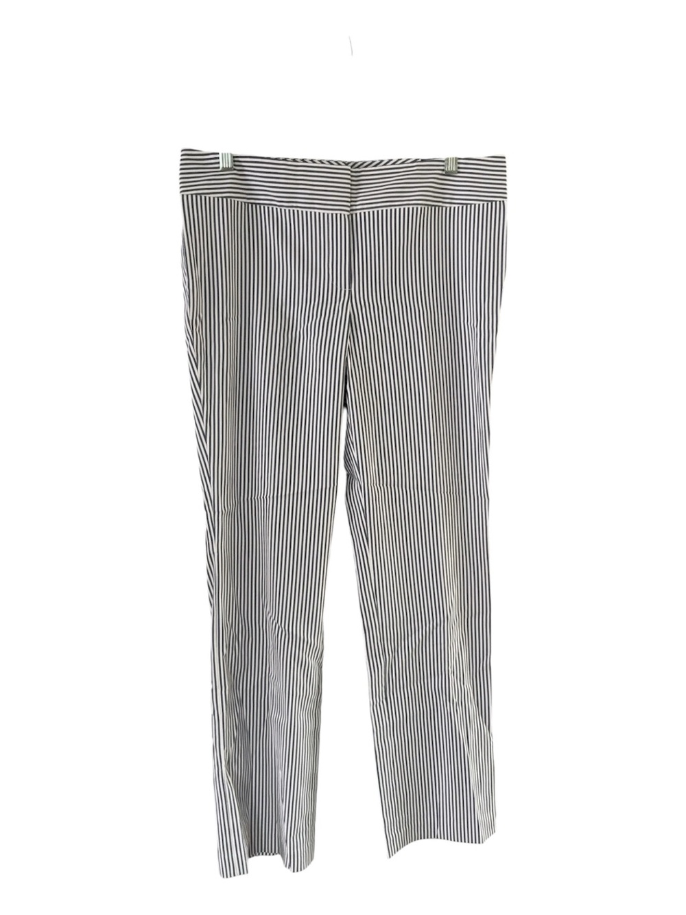 Nine West Navy and White Vertical Stripe Pants